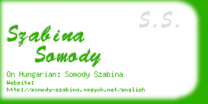 szabina somody business card